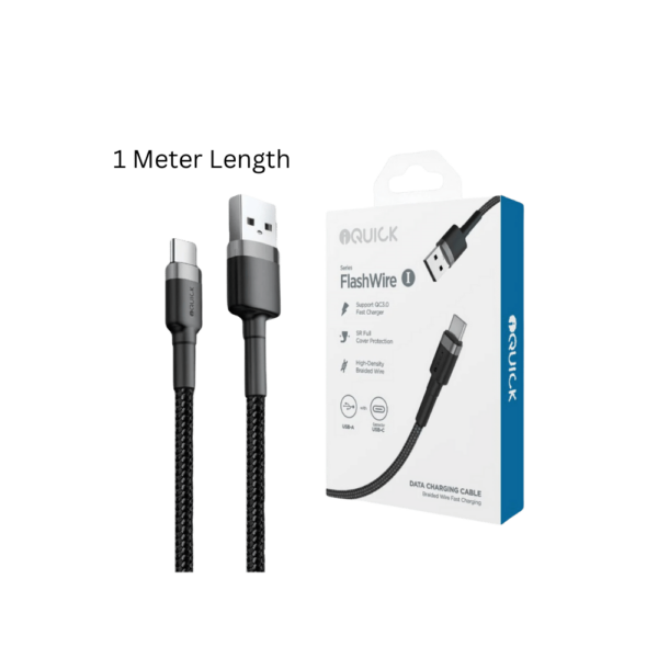 USB-C to A Fast Charge Cable 1M