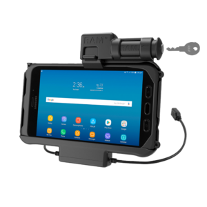 RAM Skin Key-Locking Power Data Cradle Tab Active2