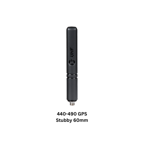 UHF/GPS combination stubby antenna for the 440-490 MHz range