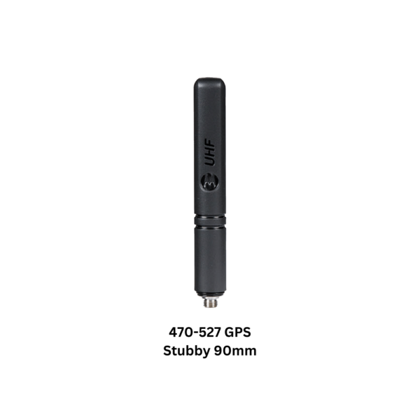 UHF/GPS combination stubby antenna for the 470-512 MHz range